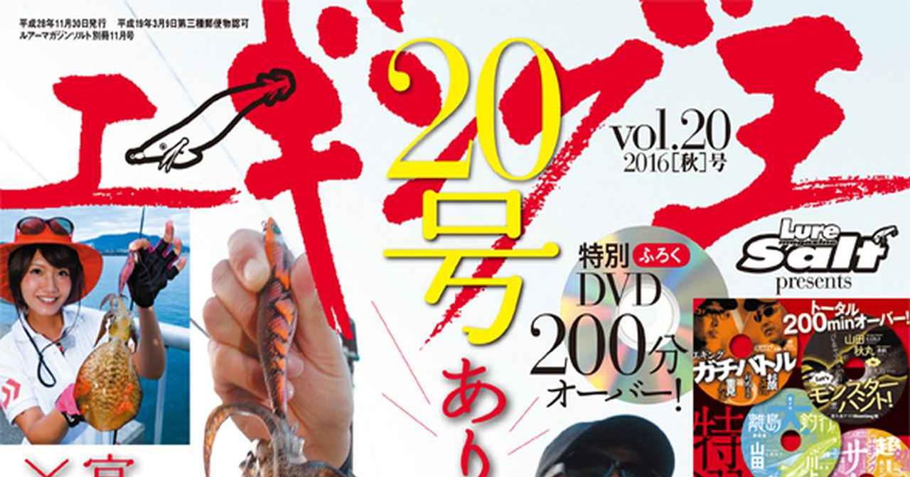 今年は秋イカ好釣!? 「エギング王」20号記念！ ふろくDVD特盛りでこちらの釣果もスゴイ！