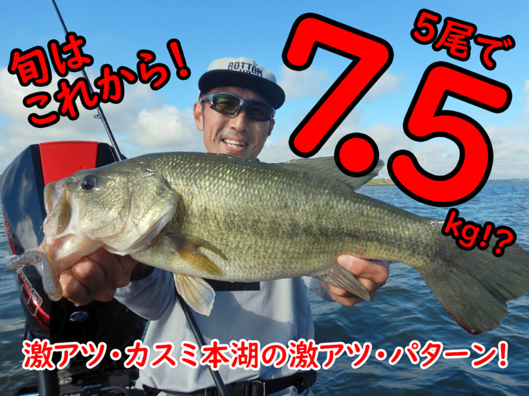 デスレイクなんて誰が言った? 『霞ヶ浦本湖5尾7.5kg』を実現した超攻撃的フィネス@草深幸範