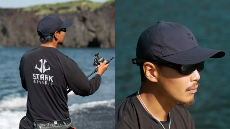 風で飛ばない魔法のキャップと超速乾ドライロングTシャツ販売開始、真夏の日焼け対策に最適。