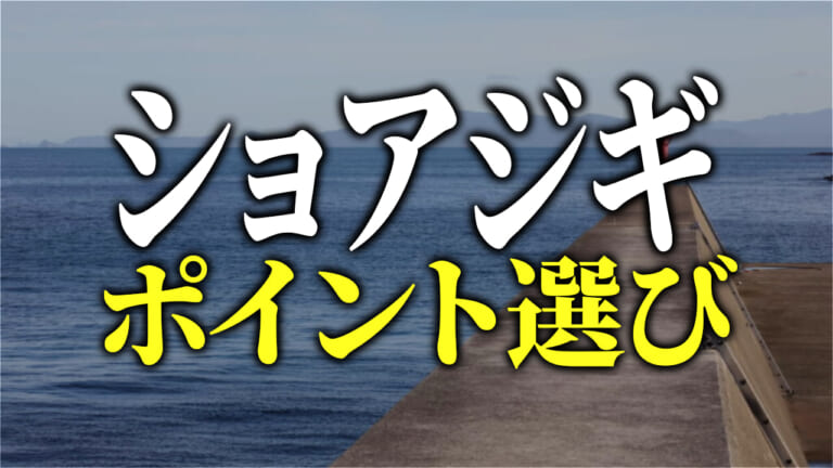 ショアジギで《もっと釣る》ための簡単なポイント選びのヒントとは