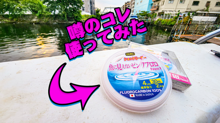 10Lbs 煩く DUEL(デュエル) 魚に見えないピンクフロロ