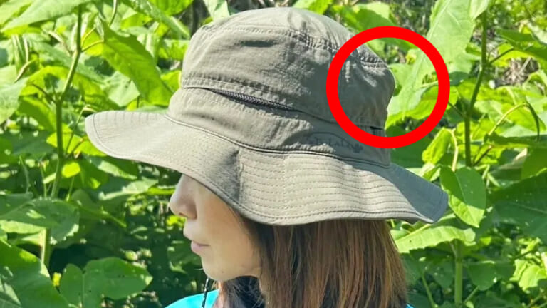［一見普通のハットだが…］後頭部にヒミツが！ 強烈な日差しから鉄壁ガード！
