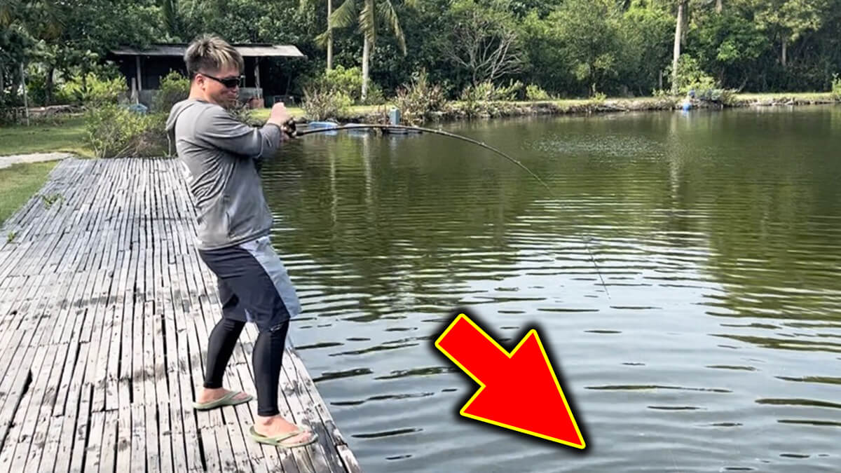 デカくない!?」「10kg超えてるよ！」釣り堀でまさかの魚がヒット！釣り