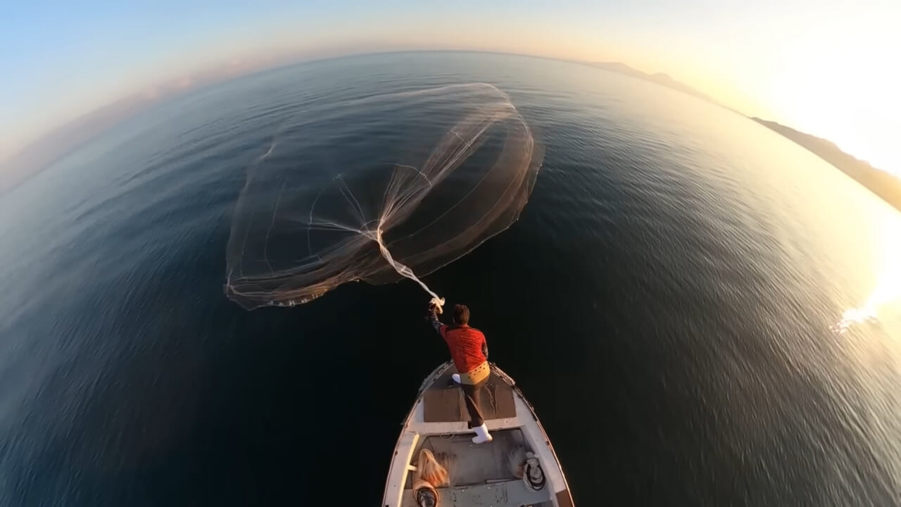 ｜「これ、すごかっ！」海面を覆い尽くす数万匹の高級魚に網を投げると…？ ドローンがとらえた衝撃映像。