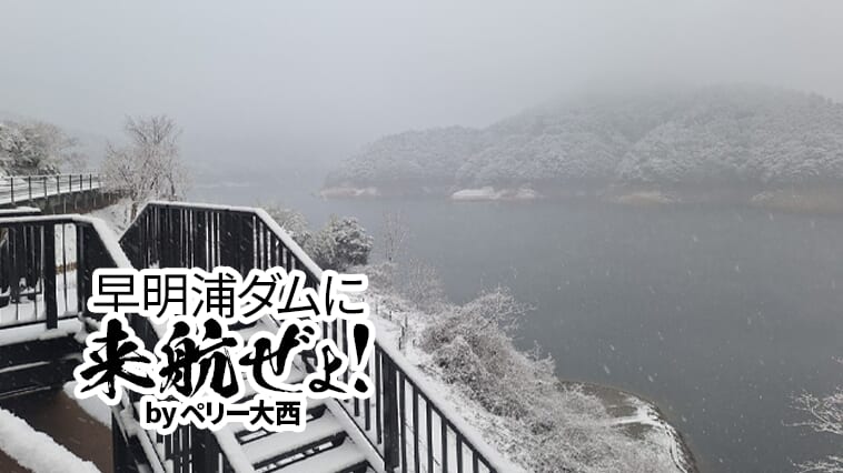｜【四国のみずがめも雪化粧】シンプル形状だからこそのスピード感と食わせ感で寒い冬を攻略!!【早明浦ダムに来航ぜょ！】