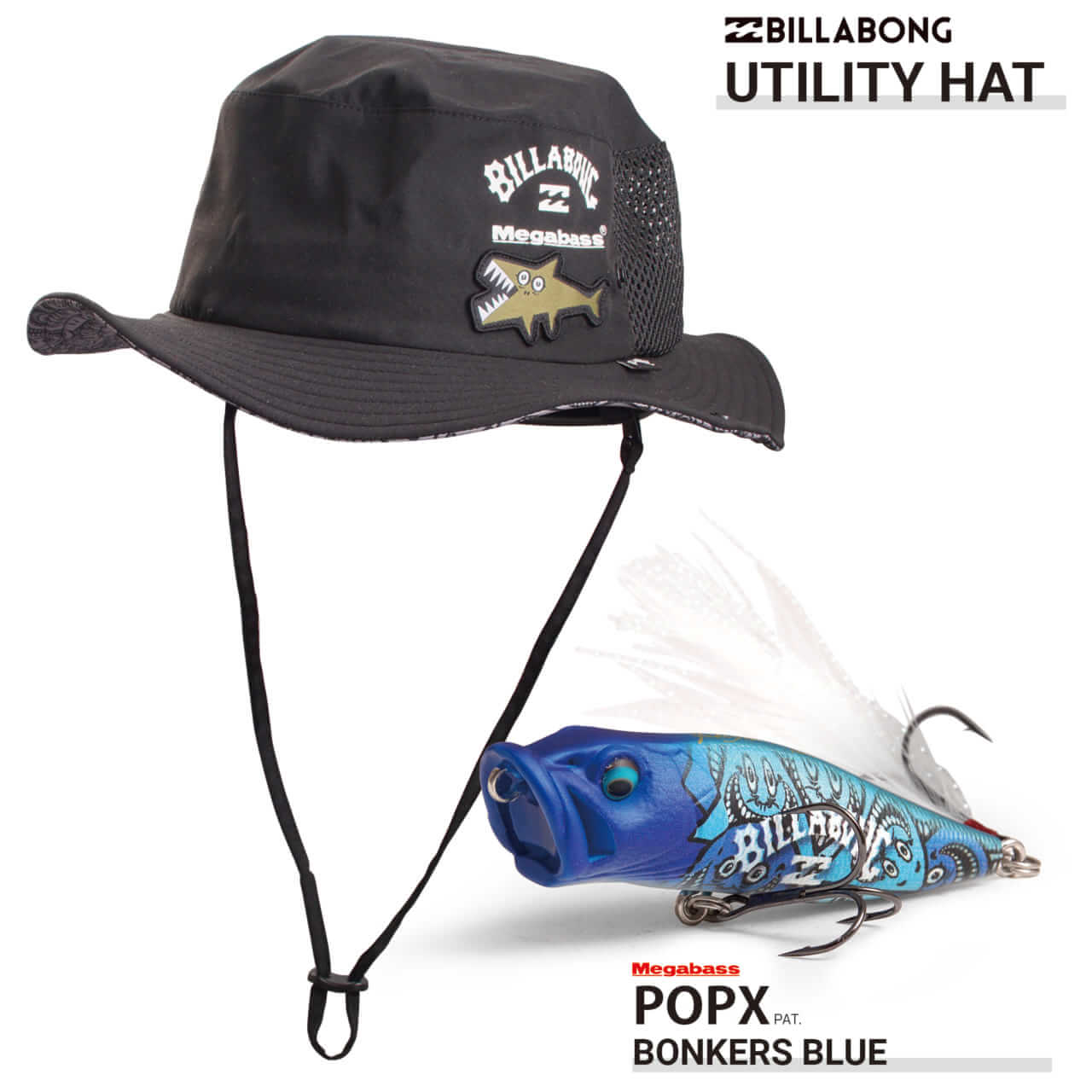 ｜『BILLABONG × MEGABASS』業界を超えたスペシャルコラボアイテム登場！ショップでもウェブでも購入できるぞ！