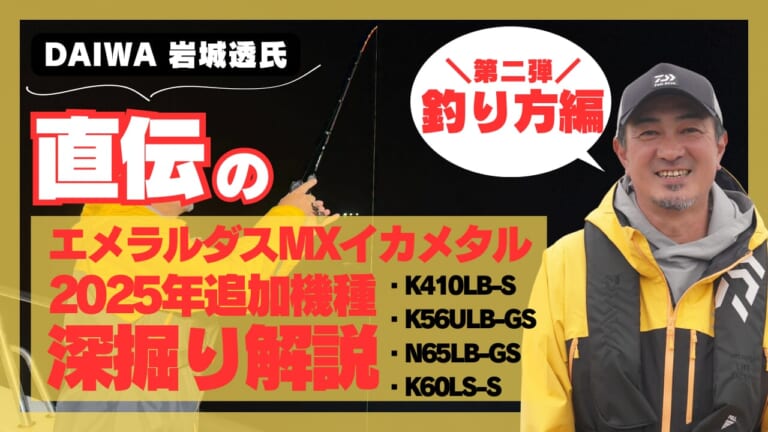 [DAIWA岩城透さん直伝]エメラルダスMXイカメタルシリーズ2025年追加機種を深堀り解説－釣り方編－