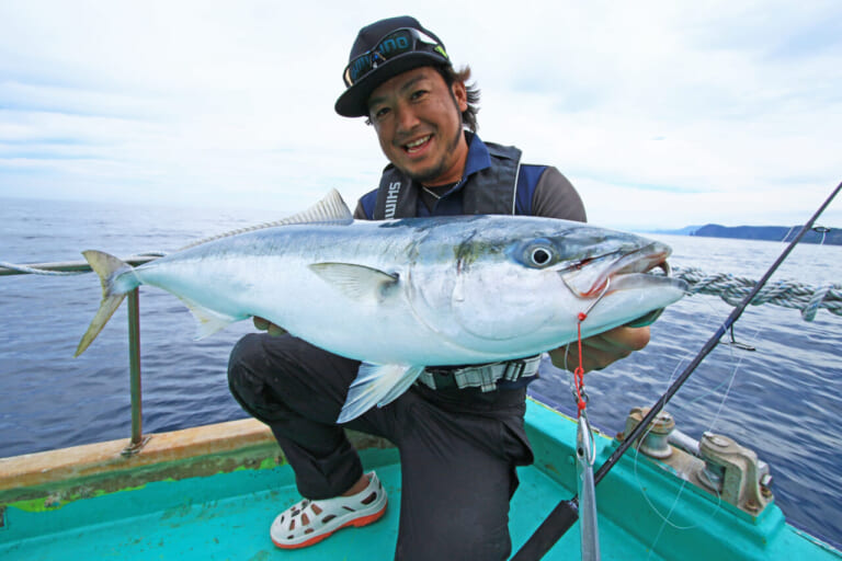 ブリの釣り方｜ジギングで釣れたブリ｜〈初心者の釣り〉“ブリ(ワラサ)”の生態／釣りシーズン／釣り方／仕掛け／食べ方【青物御三家筆頭! 成長とともに名を変える海の侍】