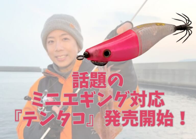 アジング感覚で楽しめる、待望のミニエギ『テンタコ』が発売開始！ヒイカ、ツツイカ釣りの革命！