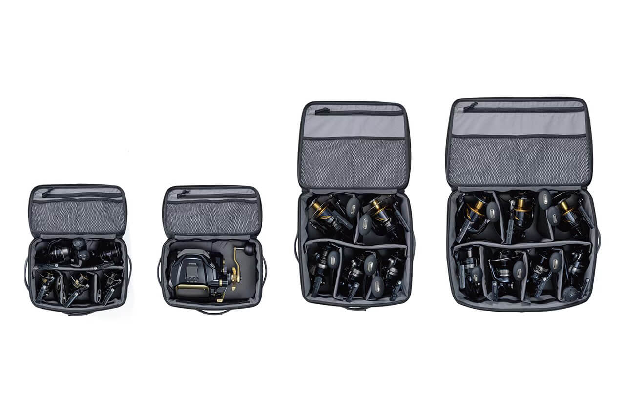 ｜シマノから発売される“専用リールケース”。大手メーカーが細部までこだわりぬいた逸品。絶対にリールを傷つけたくないあなたに。