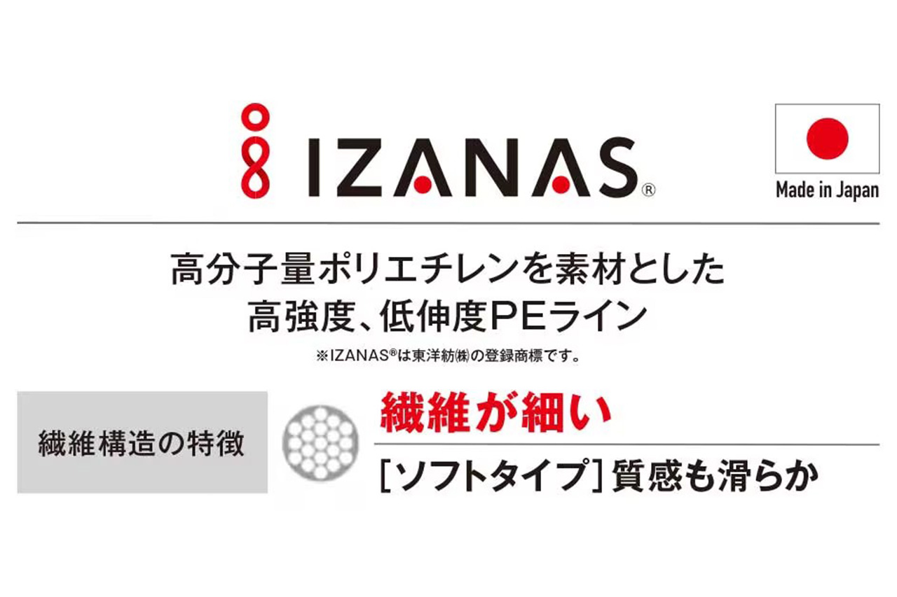 ｜シマノから発売される新しいPEライン。“IzanasⓇ原糸”を採用しながら、低価格を実現。大手メーカーだからできる「ハイコスパ」なアイテムに。