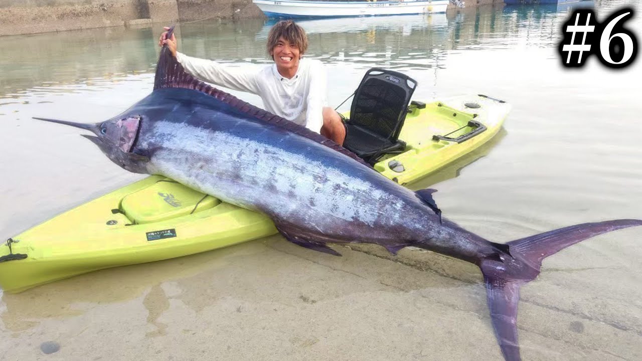｜「サムネ詐欺かと思った」「無事でよかったわ…」カヤックで“まさかの巨大魚”に挑む。死亡例すらある危険な釣り。