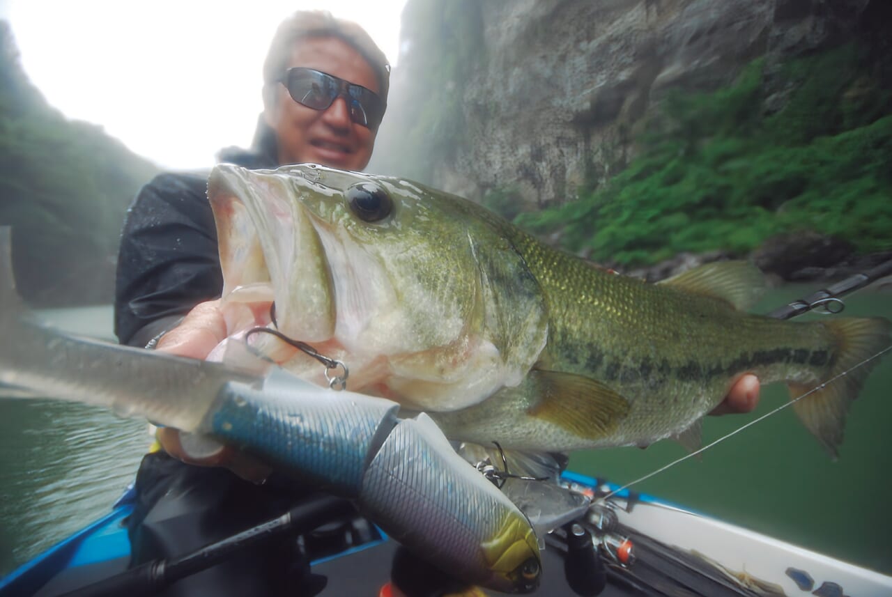 |台風一過などのバス釣りならやっぱりビッグベイト!強波動で濁りも豪雨もものともしない!