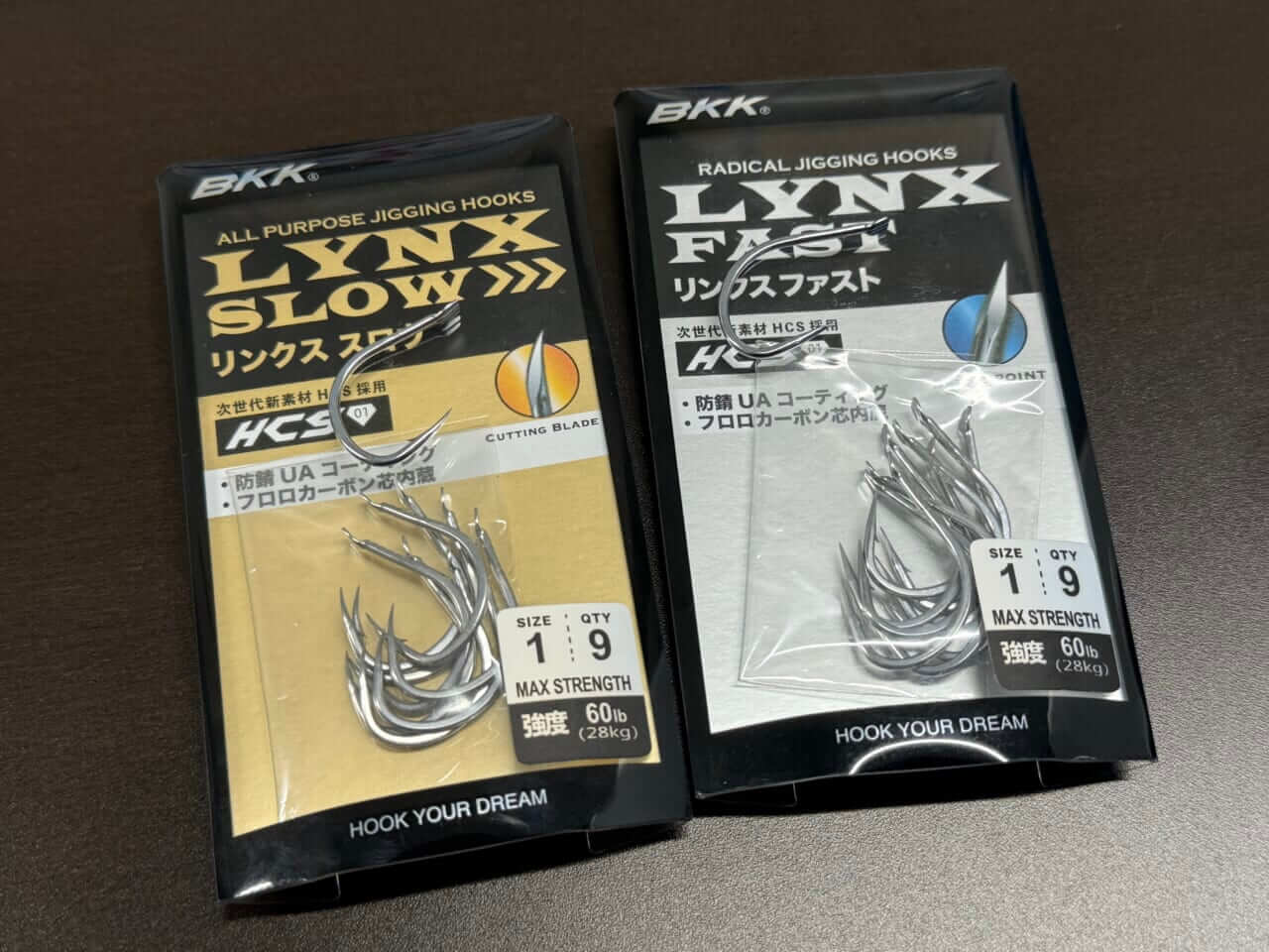 ｜巷で大人気『BKK』のフック。ジグ用のLYNX、スロウとファストって何が違うの？？