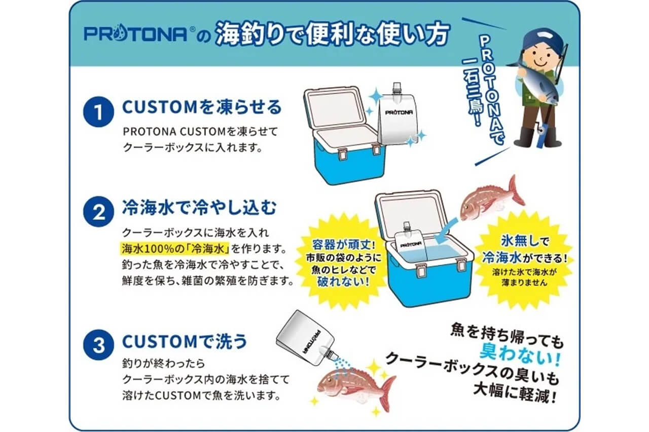 |「生臭くない!」釣れた魚の嫌な臭いが無くなる! 洗うだけでOKな『PROTONA』の秘密とは?