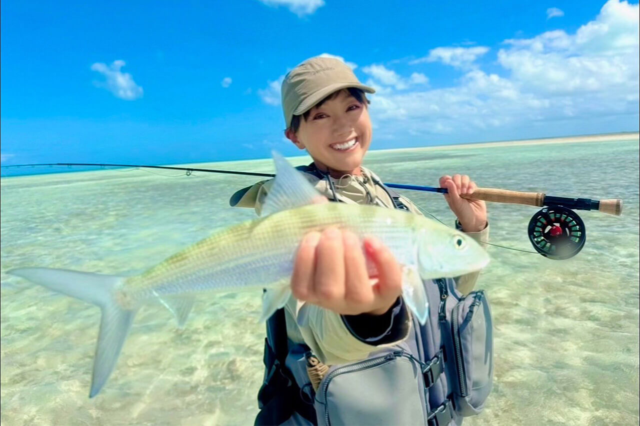 |【福島和可菜のLove Fishing】GTの後はフライで楽しむキリバス遠征!巨大シャコも捕獲して大満足の釣行に!