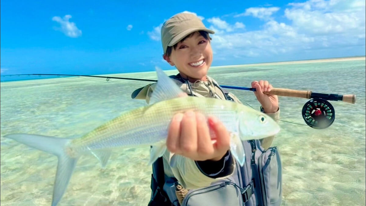 |【福島和可菜のLove Fishing】GTの後はフライで楽しむキリバス遠征!巨大シャコも捕獲して大満足の釣行に!