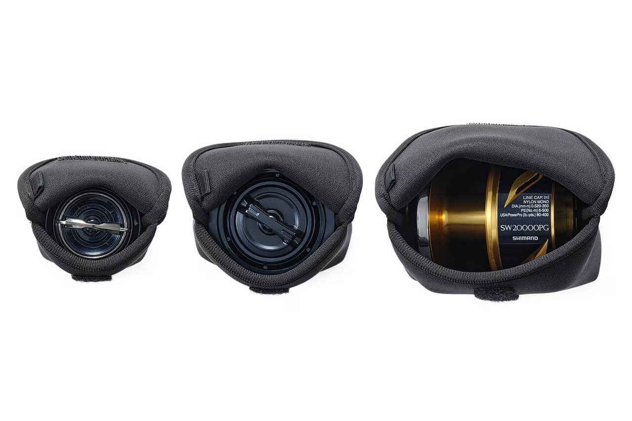 ｜あなたのスプールをしっかり守る。大手のシマノがこだわりを詰め込んだ『専用ケース』が登場。水を通さず、衝撃から保護する合成ゴム採用で持ち運びも安心。