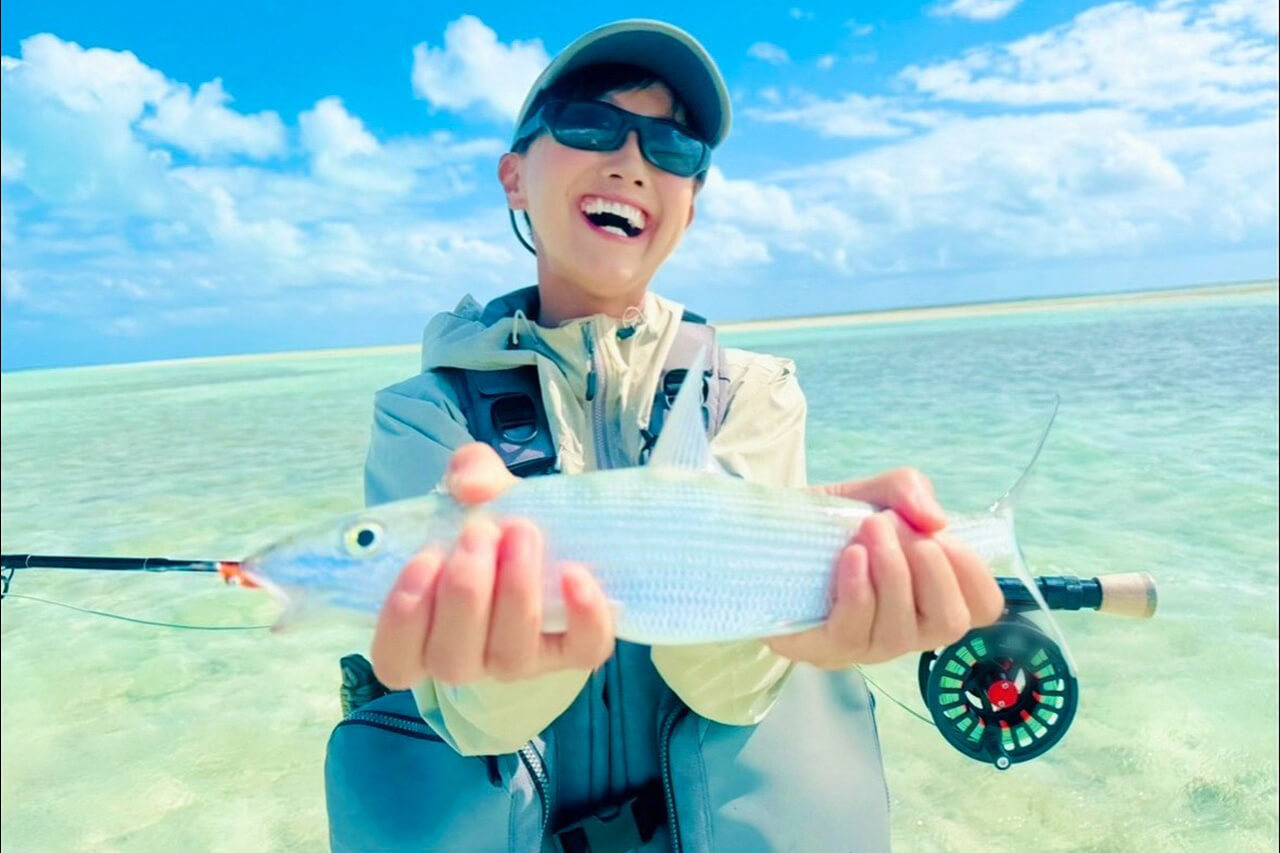 |【福島和可菜のLove Fishing】GTの後はフライで楽しむキリバス遠征!巨大シャコも捕獲して大満足の釣行に!