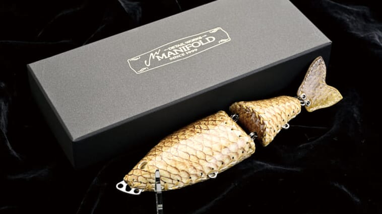 駆除されたブラックバスの皮を再利用したルアーも⁉「皮」を用いたデカバス量産ルアーを生み出す『マニフォールド』