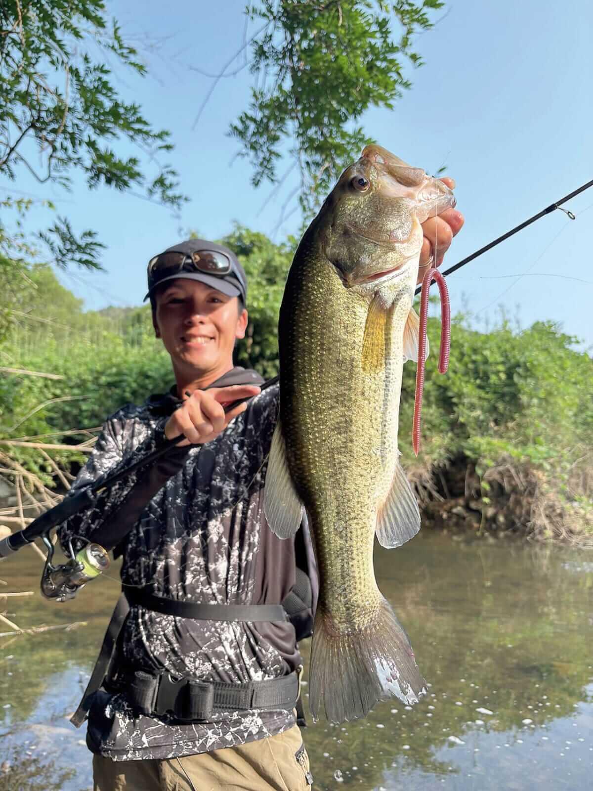 ｜事前情報一切なし。山口県の秘境に巨大ブラックバスが…⁉「思い通りにいかない…」