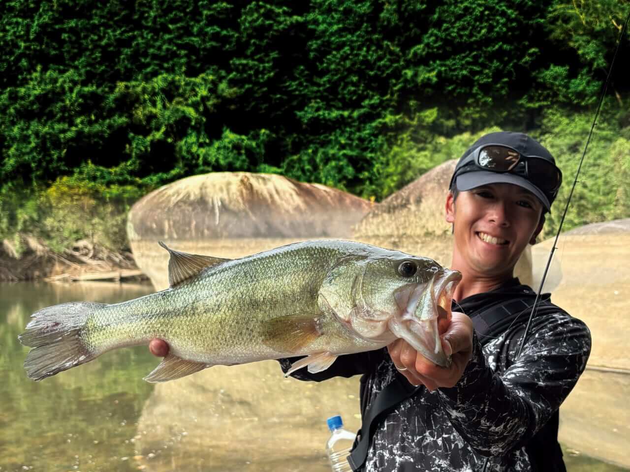 ｜事前情報一切なし。山口県の秘境に巨大ブラックバスが…⁉「思い通りにいかない…」