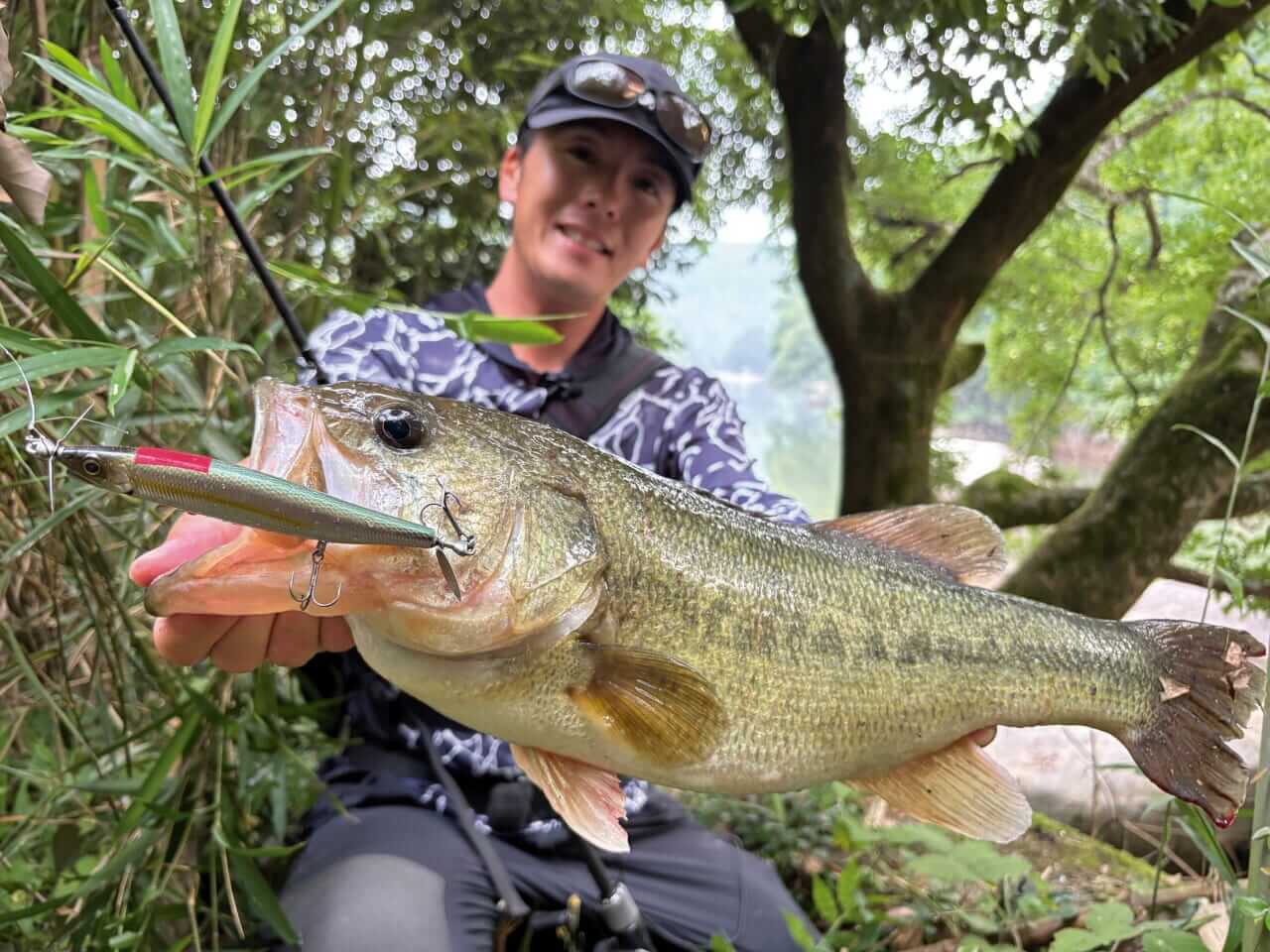 ｜事前情報一切なし。山口県の秘境に巨大ブラックバスが…⁉「思い通りにいかない…」