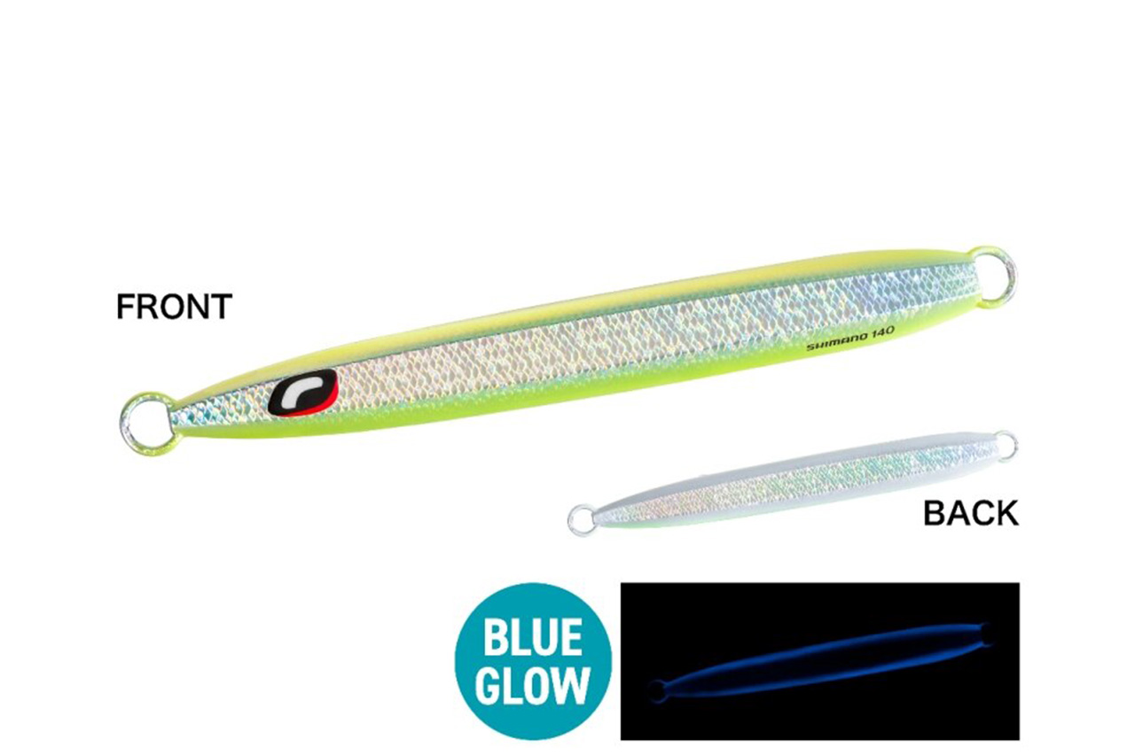 |これがシマノのサクラマス特化ジグ。リアクションバイトを誘発するフォール性能に、厳選した専用カラーを採用した『サクラスペシャル』が登場。