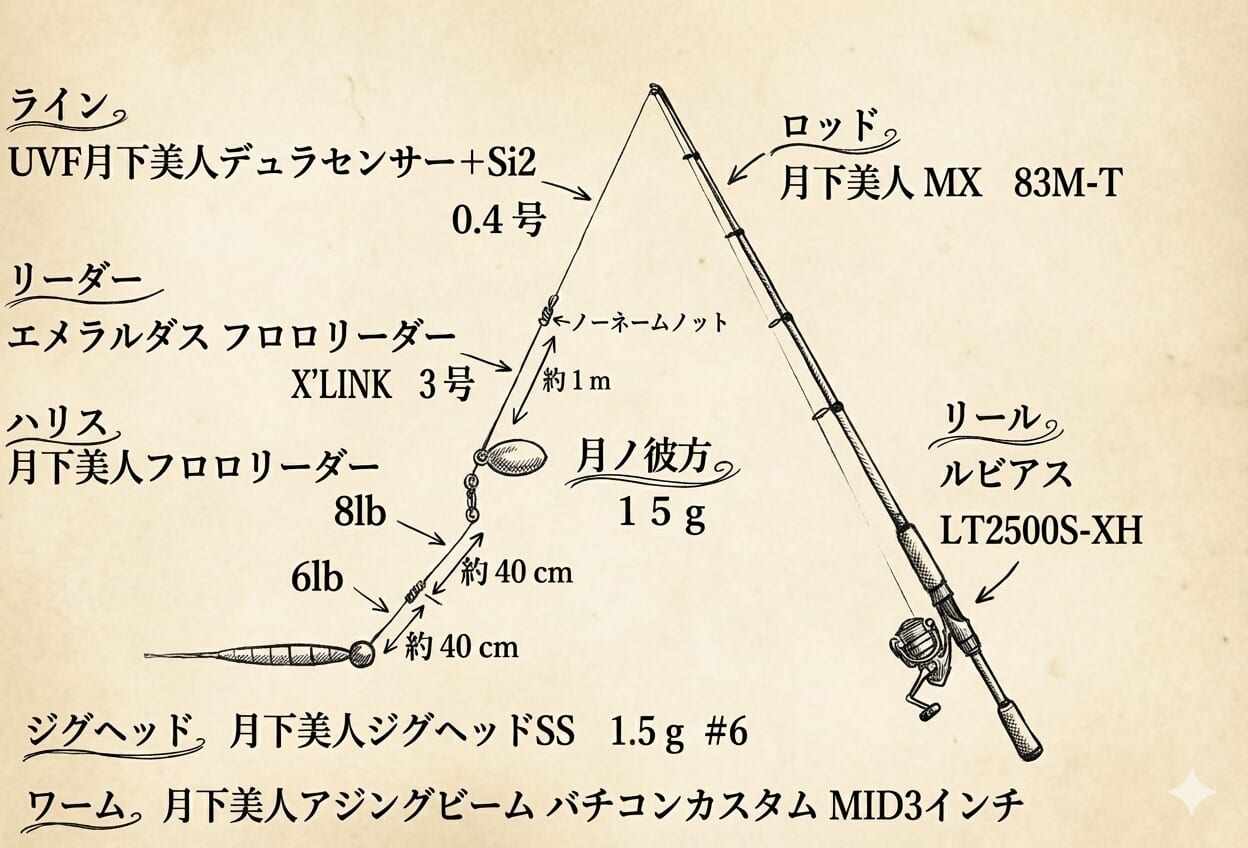 |【デカすぎるだろ…】アジングで88cmのヒラメが飛び出した&冬のデカメバル狙いに「スプリットショットリグ」とは?【今日もいいチョーシ】