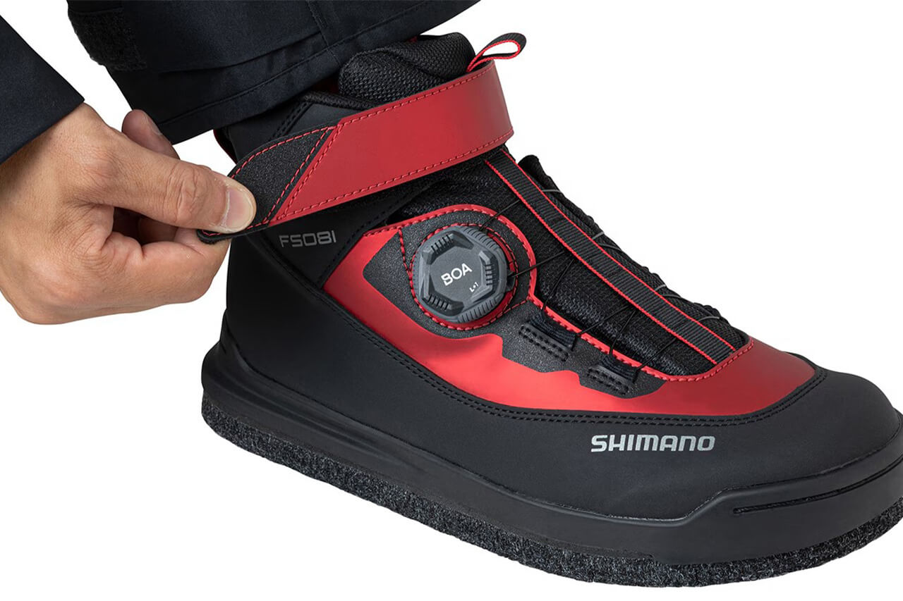 ｜シマノから登場する“釣り専用”シューズ。日本人の足型を考慮した設計に、「BOA®フィットシステム」で着脱しやすい快適な1足に。