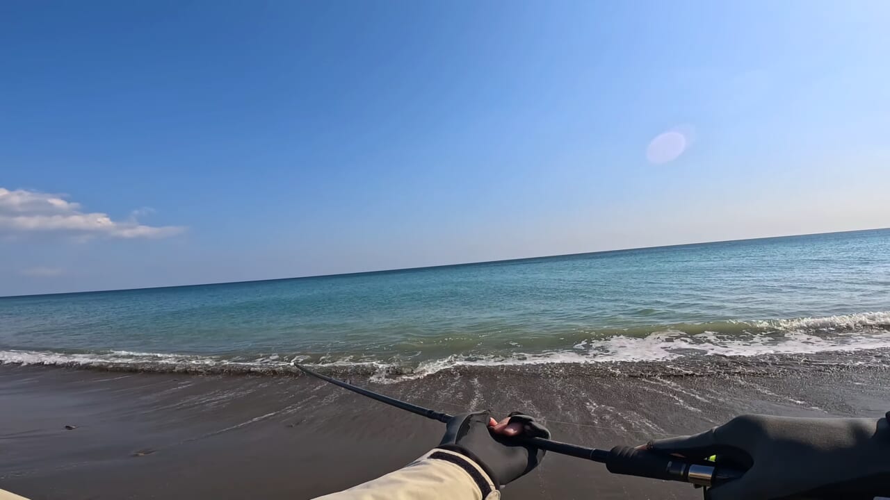 ｜「え、何コレ…」「すごい、デカい」砂浜から釣り上げられた魚の正体。まさかの日本記録級に驚愕。