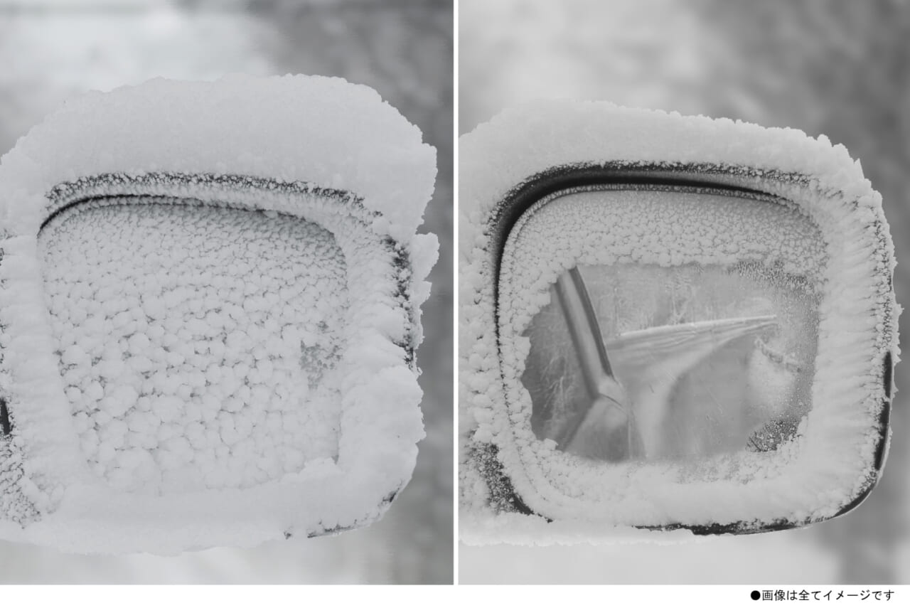 ｜「これは画期的だわ」「仕組みに納得」雨と雪で見えなくなるサイドミラー対策に。貼るだけで視界が確保できるアイテムの仕組みとは…。