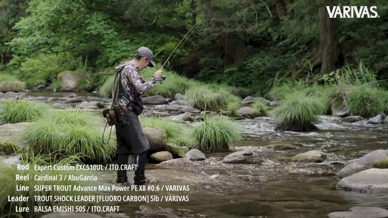 ｜警戒した渓流の女王を篭絡する秘密は『ラインシステム』にあり！素材やカラーにこだわれば美しい魚との距離もきっと近づける!!