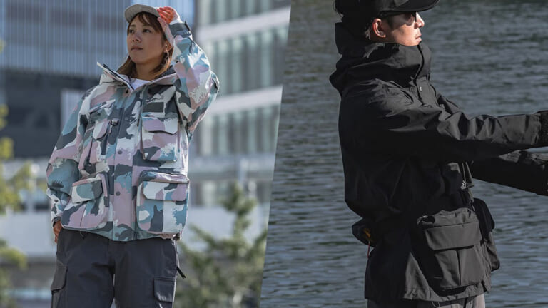 『万能レインジャケット』がシマノから登場。バッグ不要レベルの収納力で、着るだけで釣りに行ける画期的な1着に。