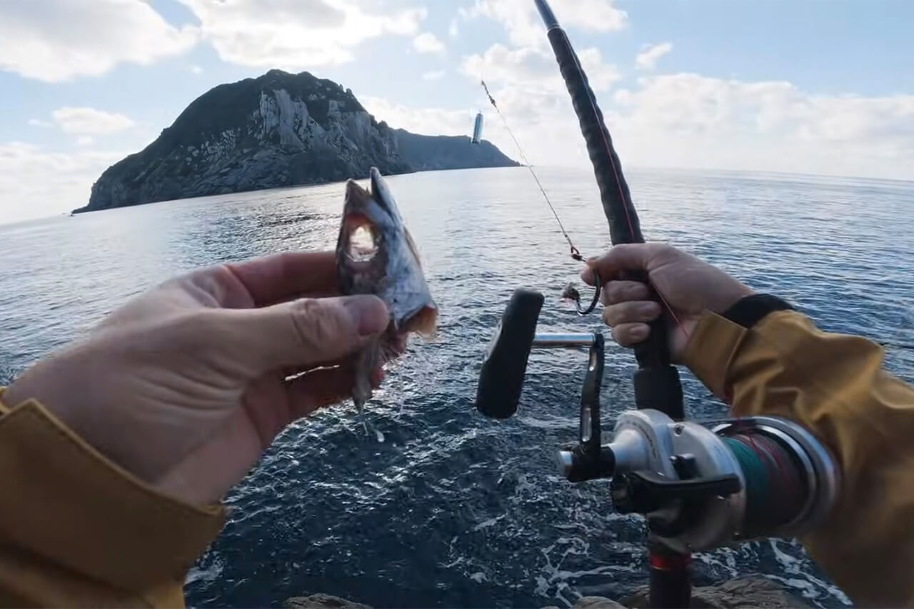 ｜日本最高峰の離島で揚がった『人よりデカい魚』。まさかの“体型”に撮影者の笑いが止まらない。30万回再生された釣り動画。