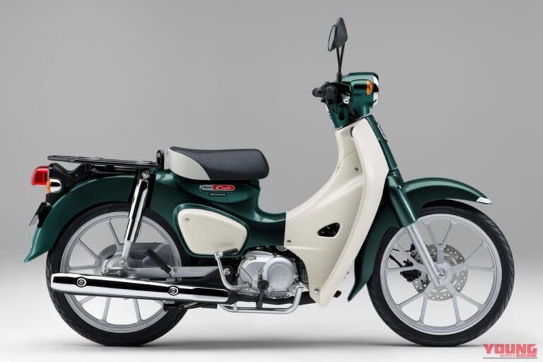 ホンダ スーパーカブ110|タスマニアグリーンメタリック|釣り場の奥地へ潜入! アングラーから圧倒的支持を集めるホンダ「カブ」シリーズ最新モデルまとめ