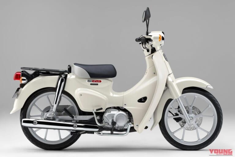 ホンダ スーパーカブ110|ホンダ スーパーカブ110|クラシカルホワイト|釣り場の奥地へ潜入! アングラーから圧倒的支持を集めるホンダ「カブ」シリーズ最新モデルまとめ