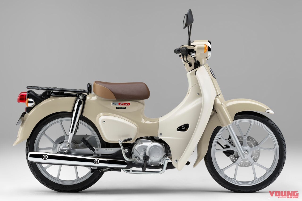 ホンダ スーパーカブ110｜ホンダ スーパーカブ110｜ バージンベージュ｜釣り場の奥地へ潜入! アングラーから圧倒的支持を集めるホンダ「カブ」シリーズ最新モデルまとめ