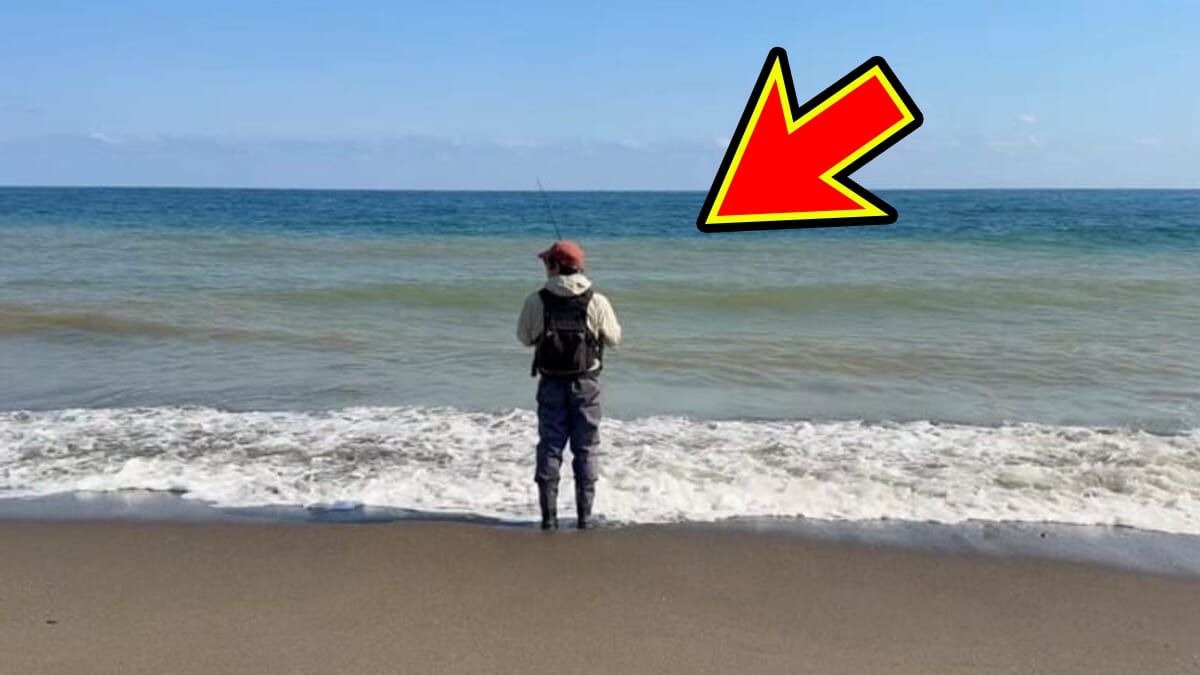 |「こんなのアリ?」「やばい、食った」狙いの『巨大魚』が小魚を丸呑み。まさかの釣れ方に、撮影者も唖然。