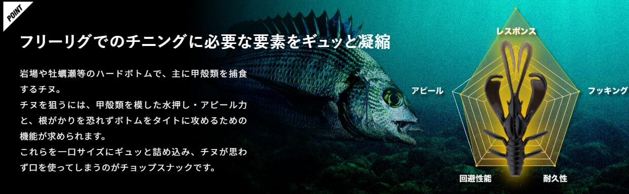 ｜まるでクロダイの「完全食」。釣れる要素が凝縮されたチニングルアーの決定版が登場！