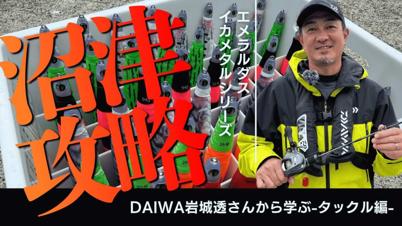 ｜[DAIWA岩城透さん解説]エメラルダスイカメタルシリーズで難攻不落の沼津エリア攻略－タックル編－
