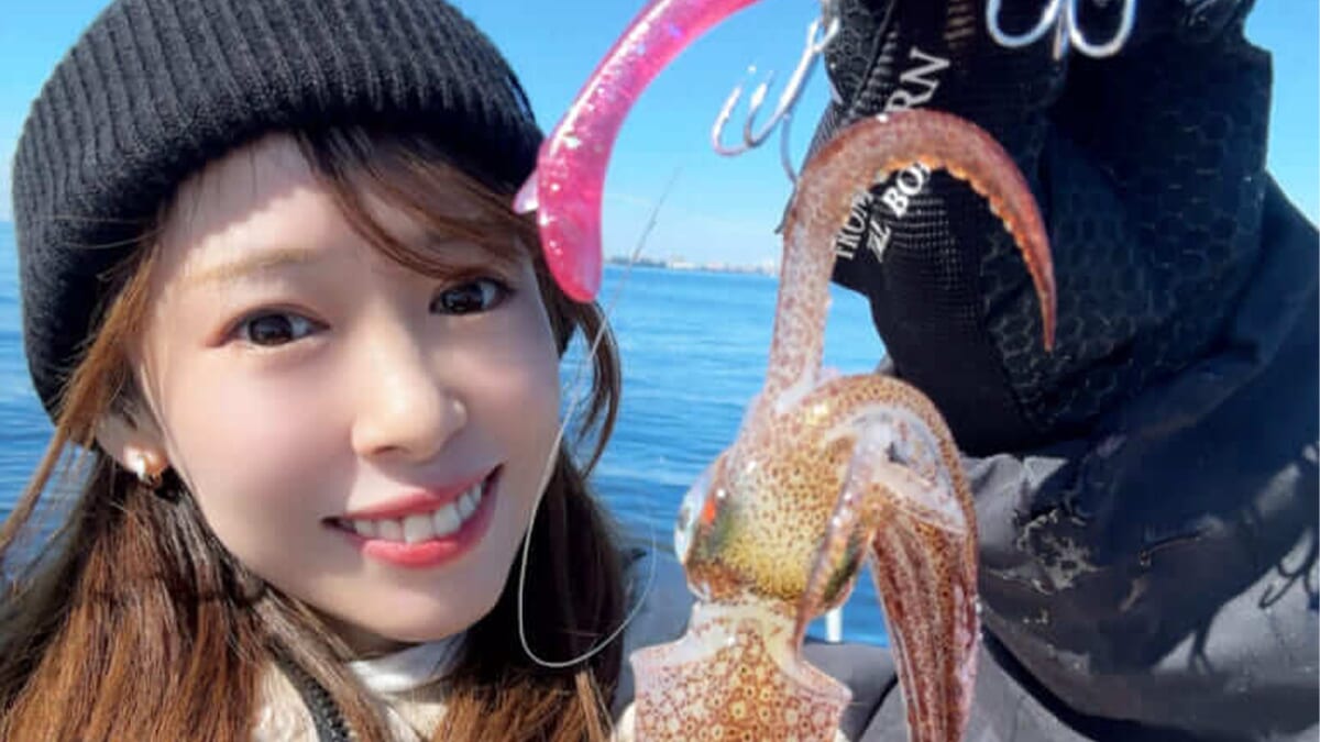 |「あぁ、楽しかったー」シーバスからヒイカまで! 1日楽しんだ釣りガール。
