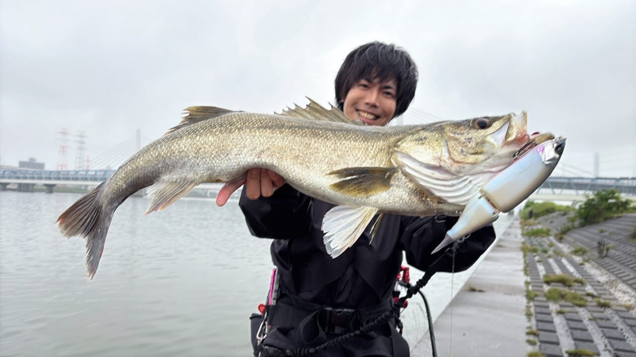 |「こんなでかいルアーに食らいつくなんて」近所の川から現れたのは…