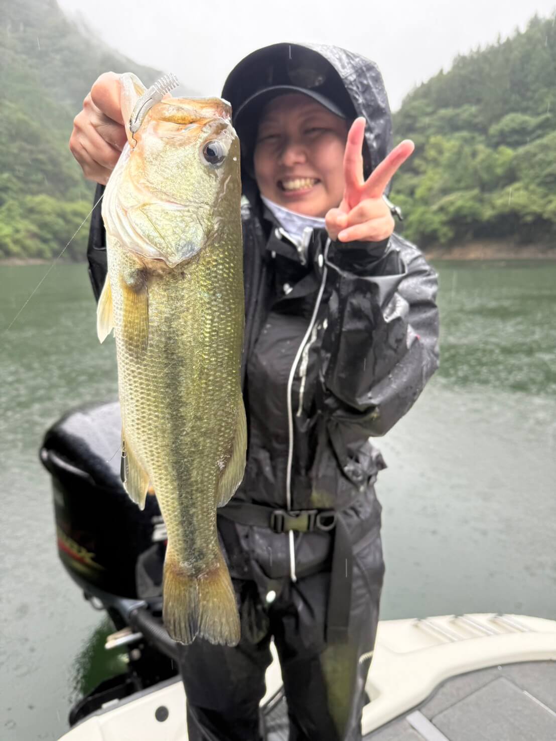 |【早明浦ダム】初心者が人生初バス44センチ! スライスフィッシュ3.5インチで爆釣