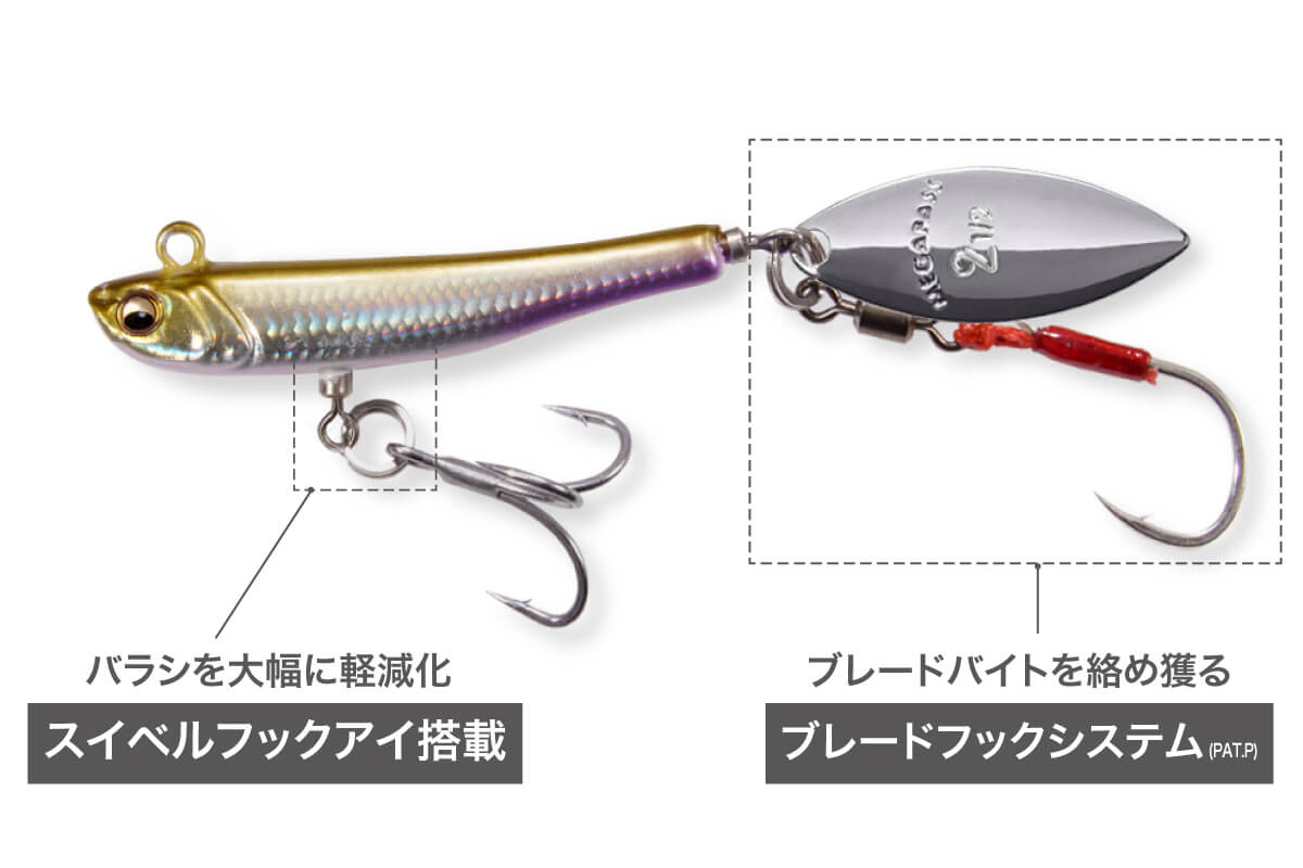 |ソナー画面の魚が狂う!? メガバス「マキッパFFS」は、タフなバスを強制リアクションさせる競技仕様のフィネス・ブレードジグだ!