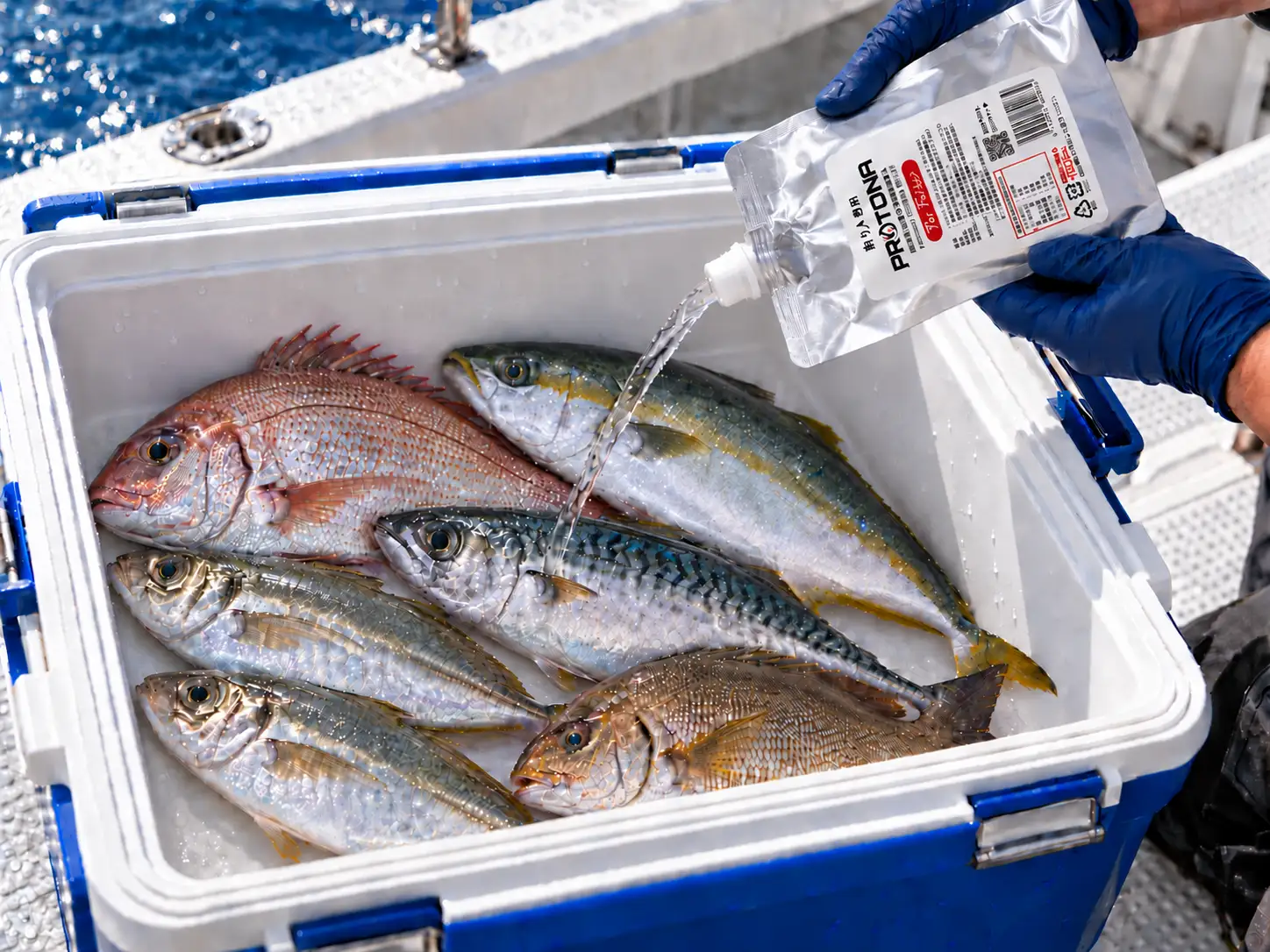 ｜「鮮度が落ちない魔法の液体」釣った魚の品質と美味を食卓まで届ける。釣り人専用調理用水「PROTONA CUSTOM For Fisher 1L」