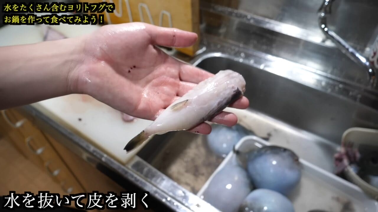 |「かわいすぎて笑った」まな板に並べられた『謎のボール魚』を解体。パンパンに詰まった体から出てきた中身が…。