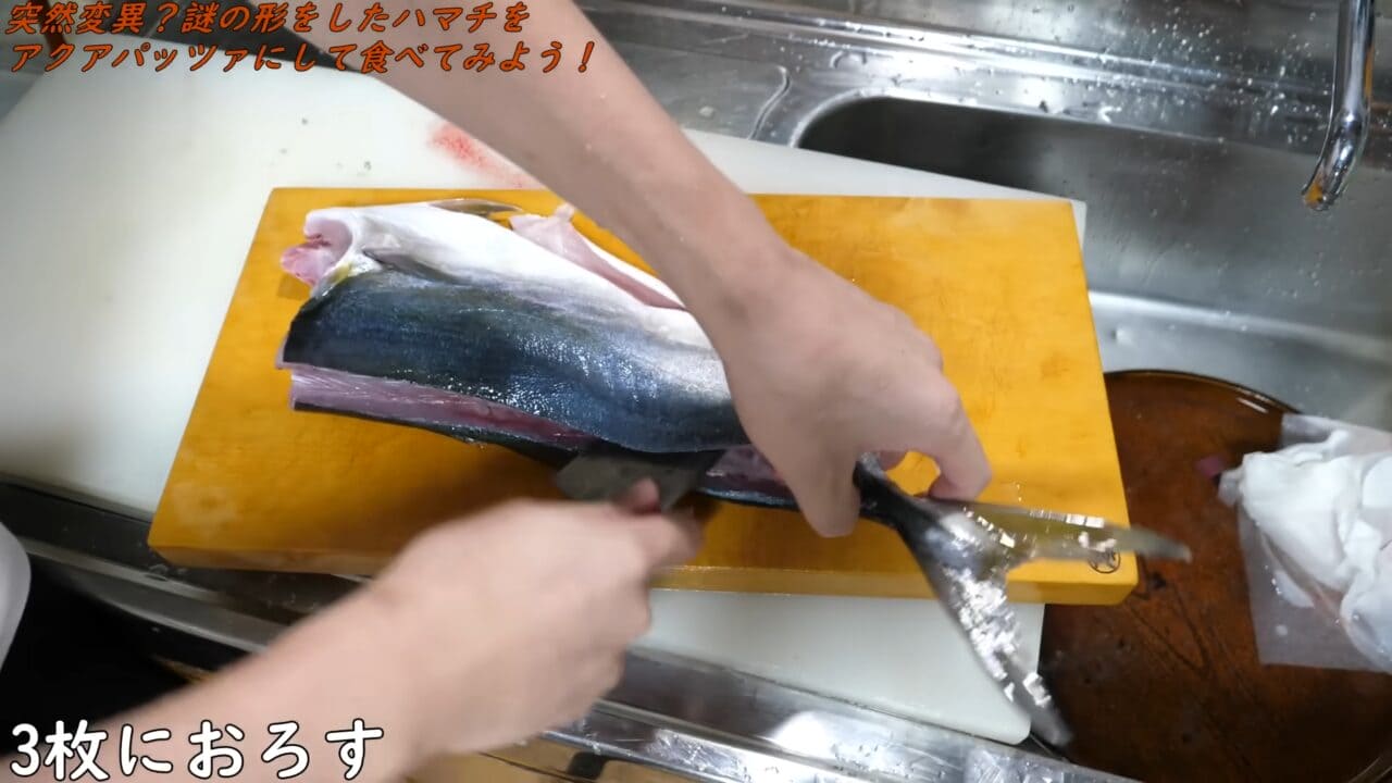 |「えーっ!」異常なまでに腹が膨れた『ハマチ』を発見→持ち帰ってお腹を割ったら、“衝撃的”な瞬間に。「こんなのはじめて見た」